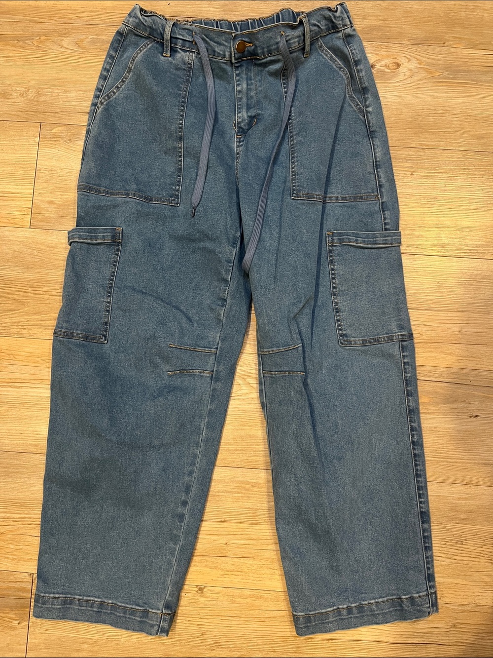 Relaxed Dakotoo Brand Wide-Leg Women's Denim Cropped Jeans